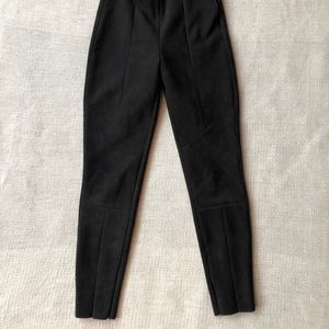 Skinny faux suede pants